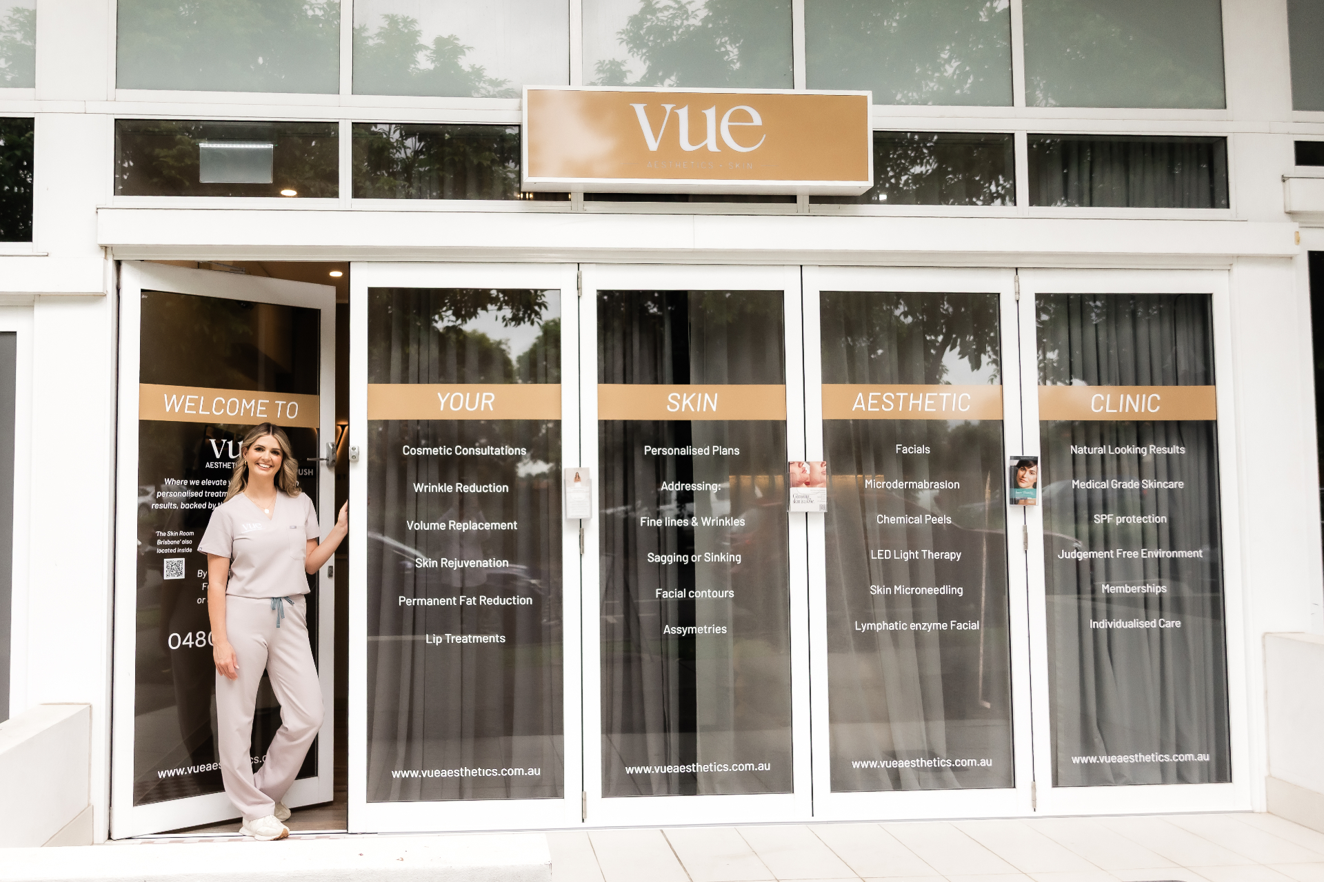 Vue Aesthetics + Skin storefront, North Lakes